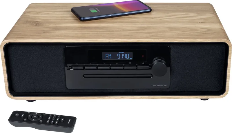 MIC300IBT - Microsysteem Cosy CD/MP3/USB - Zwart by Thomson in Hout – product photo