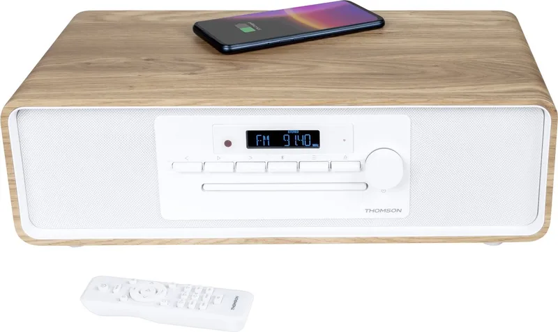 MIC301IBT - Microsysteem Cosy CD/MP3/USB by Thomson in White – product photo