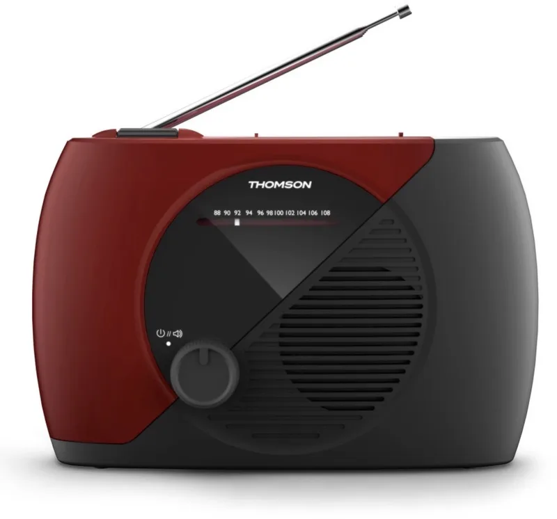 RT353 - draagbare FM-radio by Thomson in Red – product photo