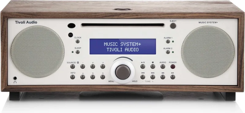 Music System + - Alles-in-een-Hifi-systeem - Beige/Walnoot van Tivoli Audio in Walnoot – productfoto