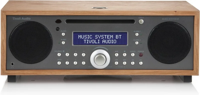 Music System BT - Alles-in-een-Hifi-systeem - Taupe/Kers van Tivoli Audio in Kersen – productfoto