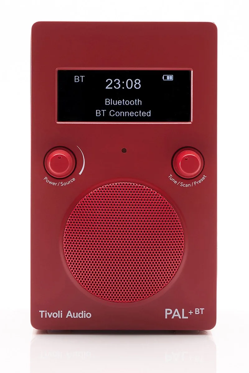 PAL+Bluetooth - Draagbare DAB+ radio - Rood van Tivoli Audio in Rood – productfoto