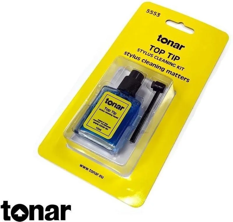 Top Tip Stylus reinigings kit incl. naaldborsteltje by Tonar in Black – product photo