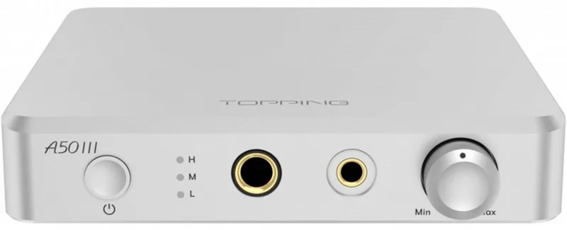 A50 III – High‑Performance Headphone Amplifier – NFCA – Voorversterkerfunctie de Topping en Argent – photo produit