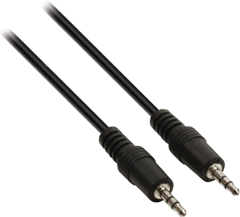 3,5mm Jack stereo audio kabel / 2,5 meter by Transmedia in Black – product photo