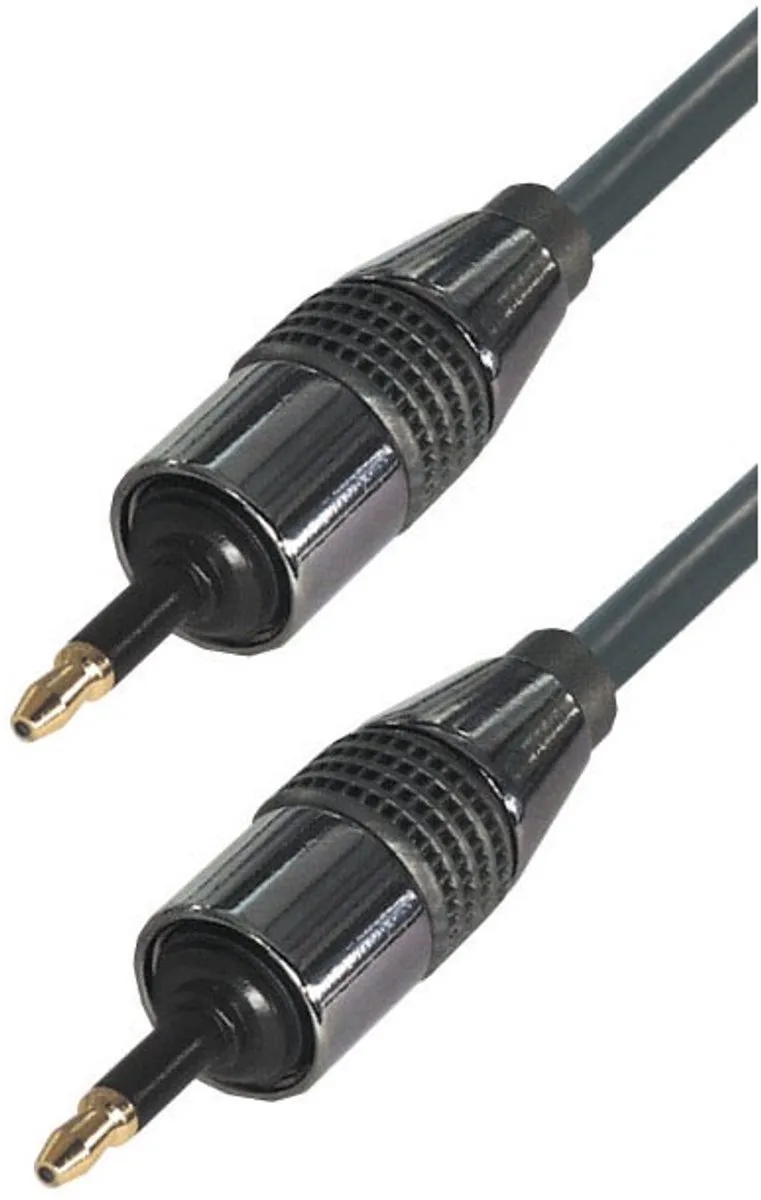 Digitale optische Mini Toslink - Mini Toslink audio kabel - 6mm - 1 meter van Transmedia in Zwart – productfoto