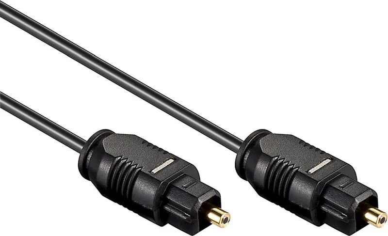 Digitale optische Toslink audio kabel - 2,2mm / 1,5 meter by Transmedia in Black – product photo