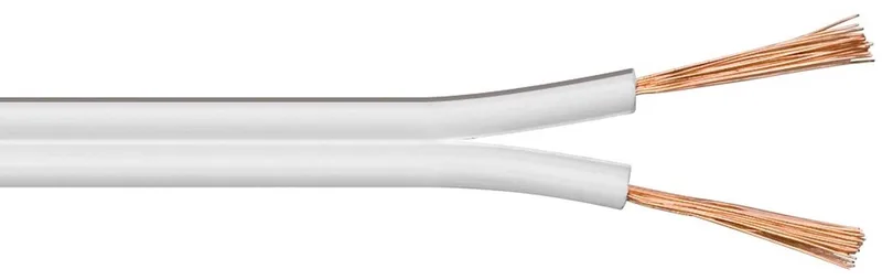 Luidspreker kabel (CCA) - 2x 1,50mm² / 100 meter fra Transmedia i Hvid – produktbillede