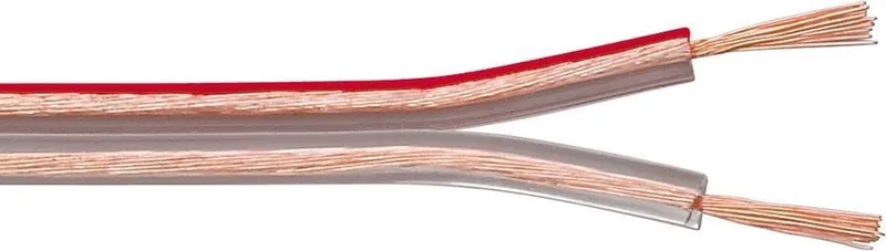 Luidspreker kabel (CCA) - 2x 2,50mm² / 100 meter by Transmedia in Transparent – product photo
