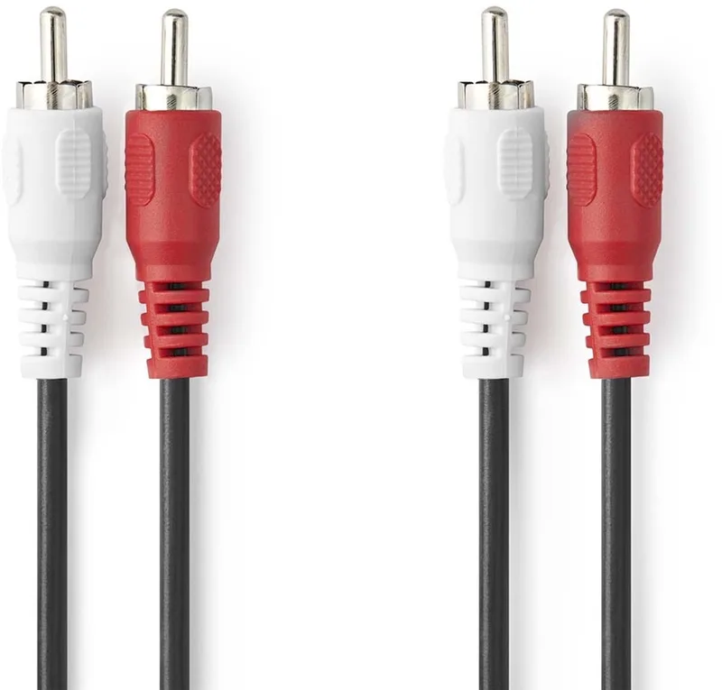 Tulp stereo audio kabel - 20 meter de Transmedia en Noir – photo produit