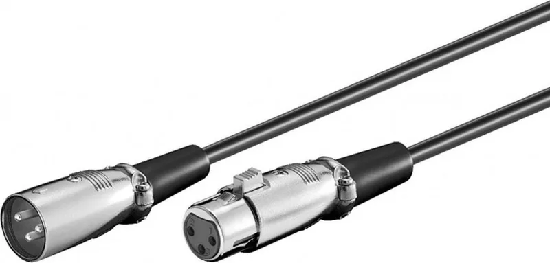 XLR (m) - XLR (v) audiokabel - 3 meter by Transmedia in Black – product photo