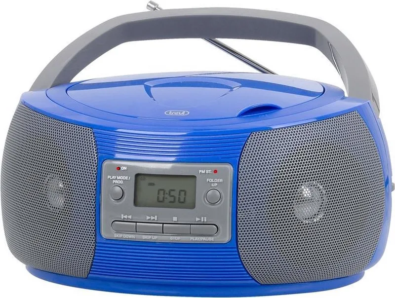 CMP 524 DIGITAAL MP3 2.4W Grijs CD radio by Trevi in Blue – product photo