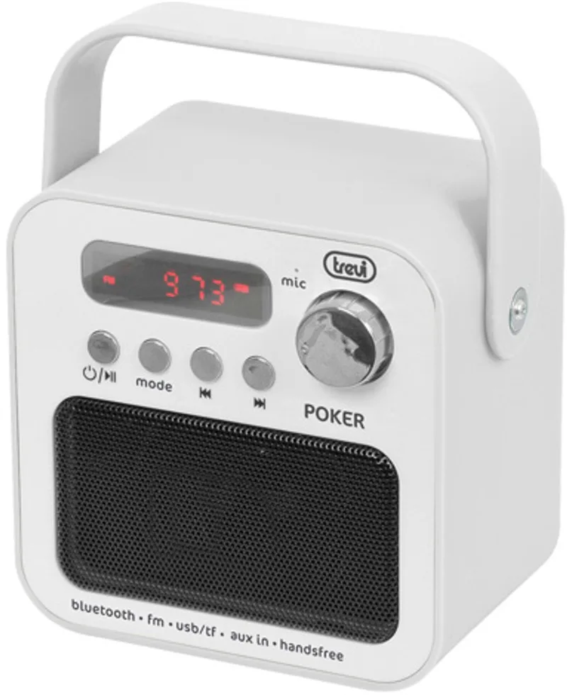 DR 750 BT Draagbaar Digitaal radio van Trevi in Wit – productfoto