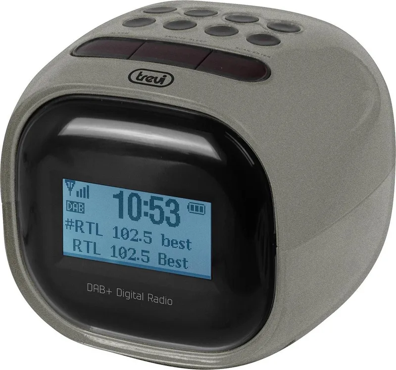 RC80D2 DAB - Klokradio met digitale ontvanger DAB / DAB+ / FM by Trevi in Metaal – product photo