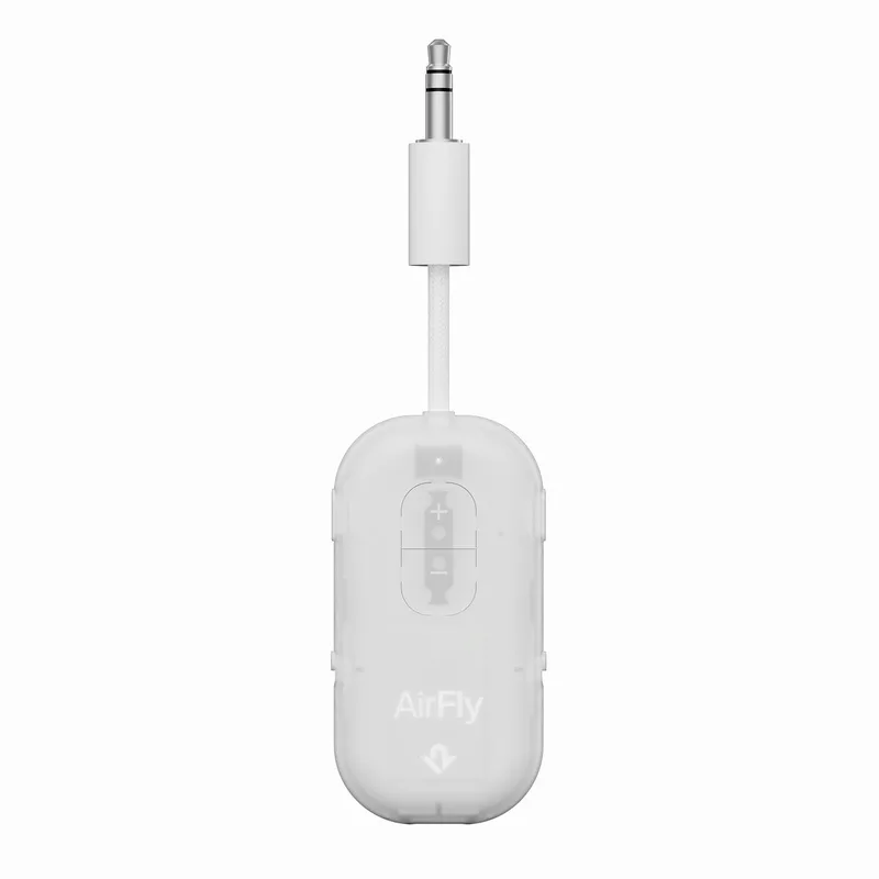 AirFly Pro 2 – Geniet van In-Flight Entertainment met Draadloze Hoofdtelefoons – Koppel Twee Sets Draadloze Hoofdtelefoons voor Gedeeld Luisteren – Meer dan 25 Uur Batterijduur van Twelve South in Blauw – productfoto
