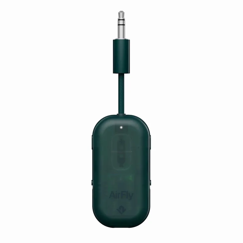AirFly Pro 2 – Geniet van In-Flight Entertainment met Draadloze Hoofdtelefoons – Koppel Twee Sets Draadloze Hoofdtelefoons voor Gedeeld Luisteren – Meer dan 25 Uur Batterijduur by Twelve South in Green – product photo