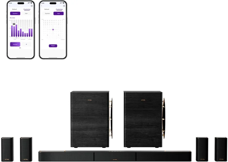 Skywave X100 Dual - 9.2.6 Soundbar - Zwart van Ultimea in Zwart-9.2.6 – productfoto