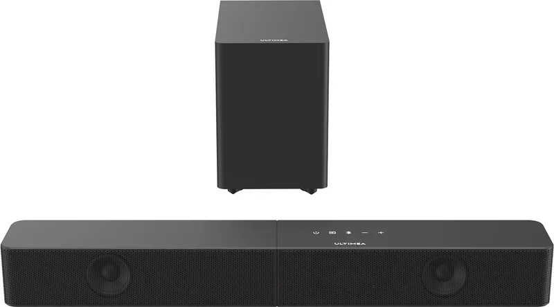 ULTIMEA 2.1-kanaals Soundbar met draadloze subwoofer, app-bediening, soundbar voor TV, Bluetooth 6.0, HDMI, optisch, 240 W piekvermogen, Poseidon R3T van Ultimea in Zwart -2.1 – productfoto
