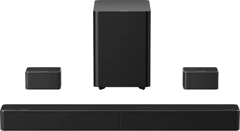 ULTIMEA 7.1-kanaals draadloos surround-soundsysteem, Dolby Atmos soundbar, HDMI eARC, Auracast, soundbars voor tv, 432 W, Poseidon M100 van Ultimea in Zwart – productfoto