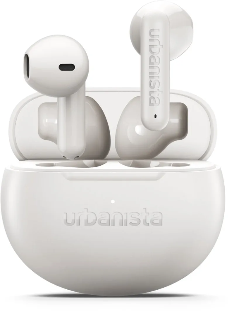 Austin 2 Draadloze Oortjes – Bluetooth – Voor Sporten en Dagelijks Gebruik – 25u Afspeeltijd – IPX4 Waterbestendig – EQ3 Instellingen van Urbanista in Wit – productfoto