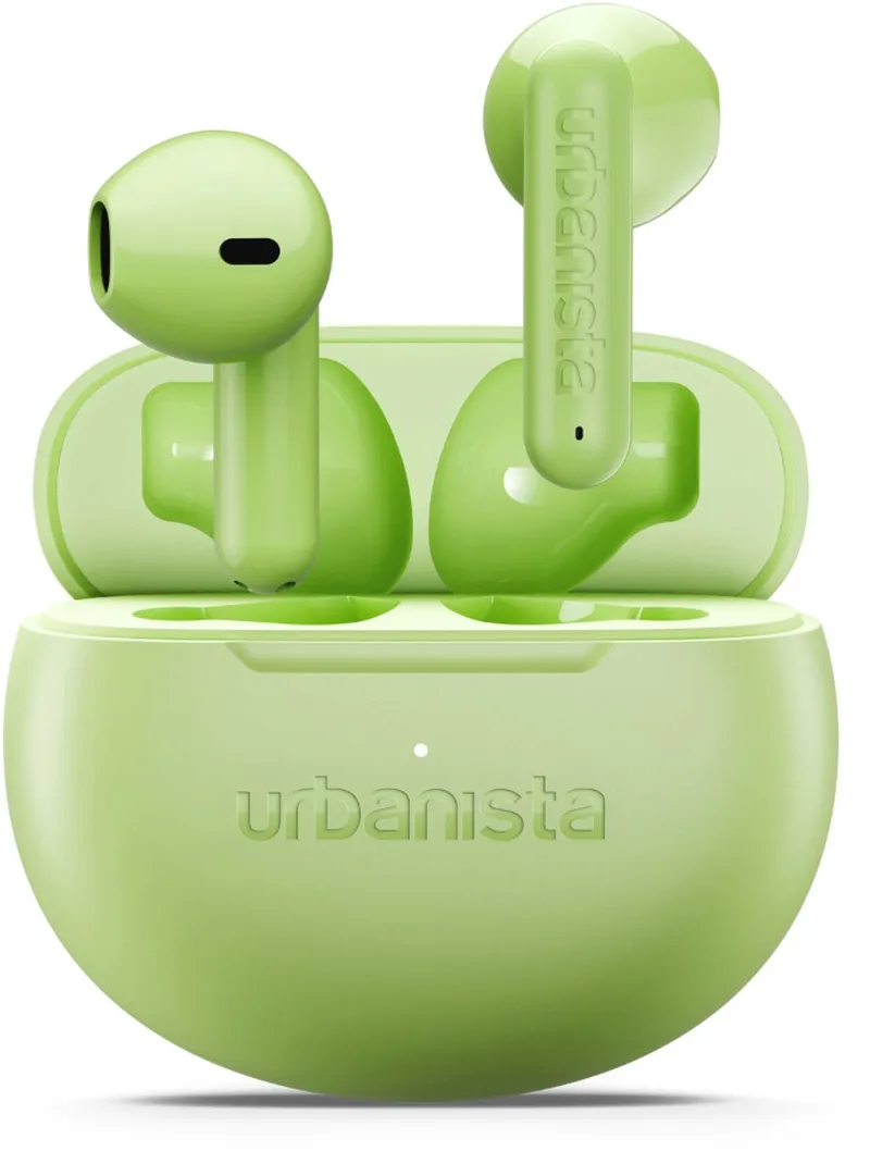 Austin 2 Draadloze Oortjes – Bluetooth – Voor Sporten en Dagelijks Gebruik – 25u Afspeeltijd – IPX4 Waterbestendig – EQ3 Instellingen van Urbanista in Groen – productfoto