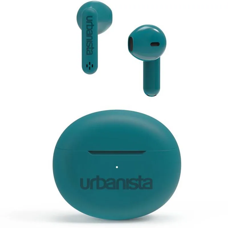 Austin TWS Earbuds – 13mm Drivers met Helder Geluid – Tot 20u Speeltijd met Oplaadcase – Bluetooth 5.3 & IPX4 – Leke Green van Urbanista in Groen – productfoto