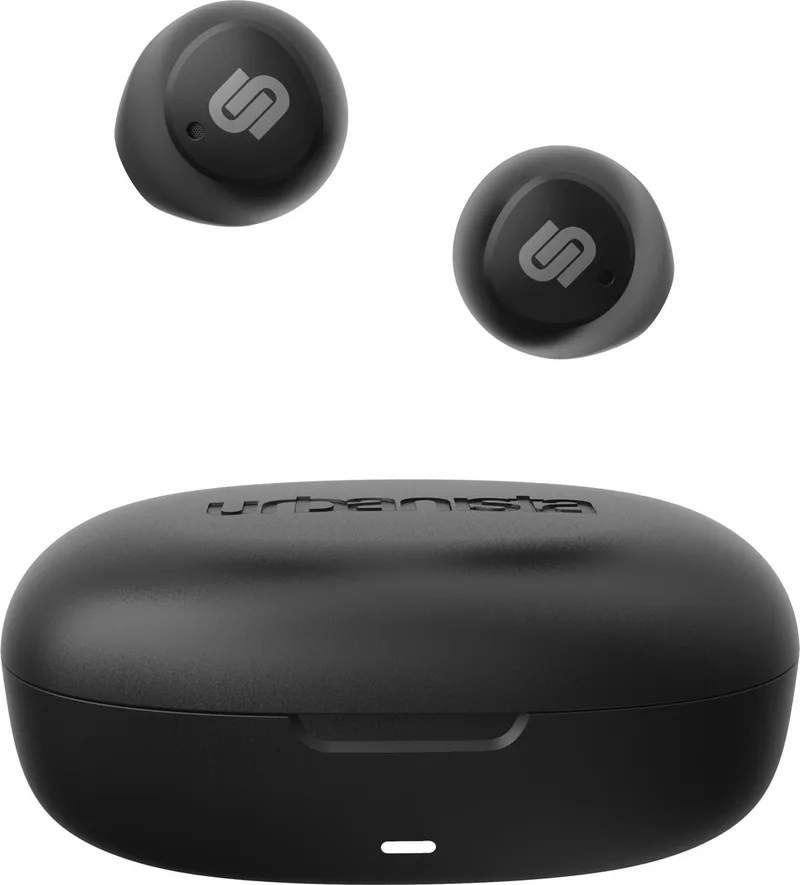 Lisbon True Wireless Earbuds - 27 Uur Speeltijd - Touchbediening - Compact & Lichtgewicht van Urbanista in Zwart – productfoto