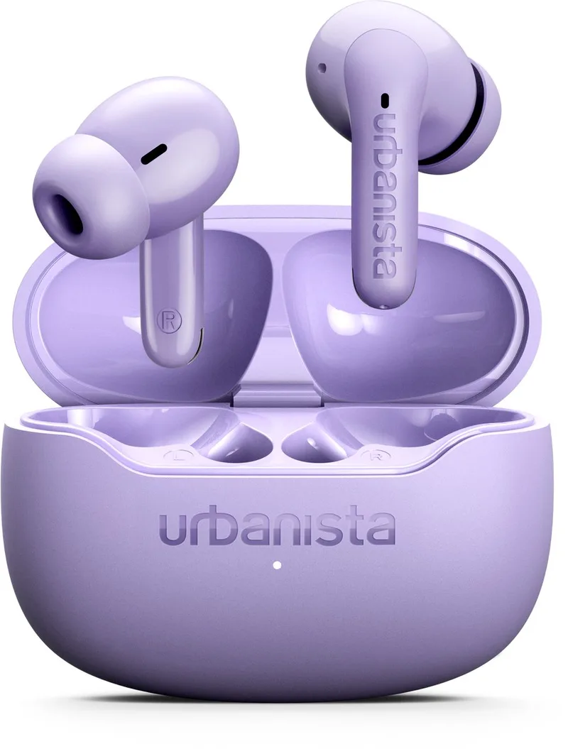 Palermo Draadloze ANC Oortjes – 32u Afspeeltijd – met Active Noise Cancelling – Bluetooth – IPX4 Waterbestendig – EQ3 instellingen van Urbanista in Paars – productfoto