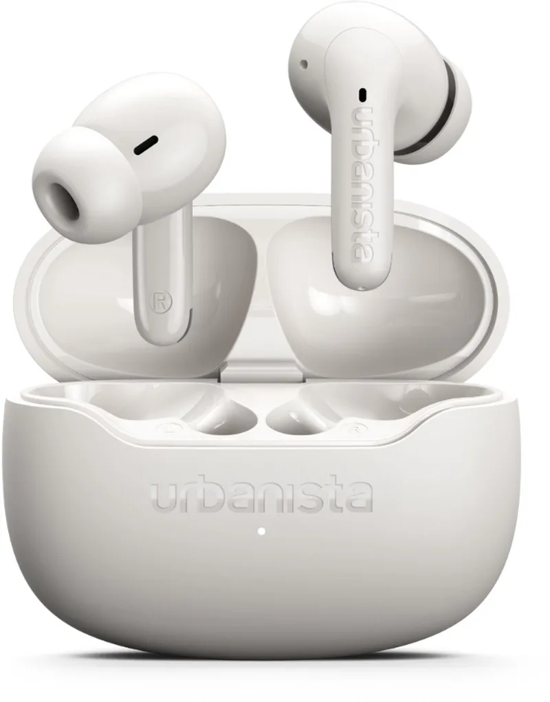 Palermo Draadloze ANC Oortjes – 32u Afspeeltijd – met Active Noise Cancelling – Bluetooth – IPX4 Waterbestendig – EQ3 instellingen van Urbanista in Wit – productfoto