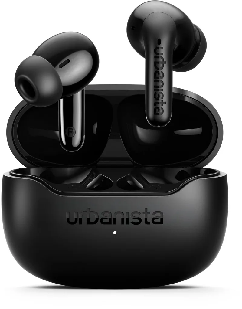 Palermo Draadloze ANC Oortjes – 32u Afspeeltijd – met Active Noise Cancelling – Bluetooth – IPX4 Waterbestendig – EQ3 instellingen van Urbanista in Zwart – productfoto
