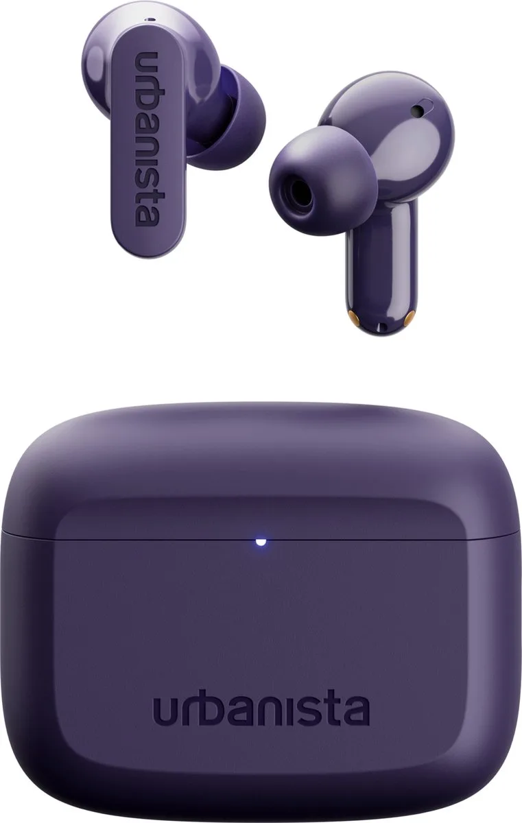 Palo Alto Draadloze Oordopjes – met Noise Cancelling – 45u Afspeeltijd – Bluetooth – Voor Sporten en Dagelijks Gebruik van Urbanista in Paars – productfoto