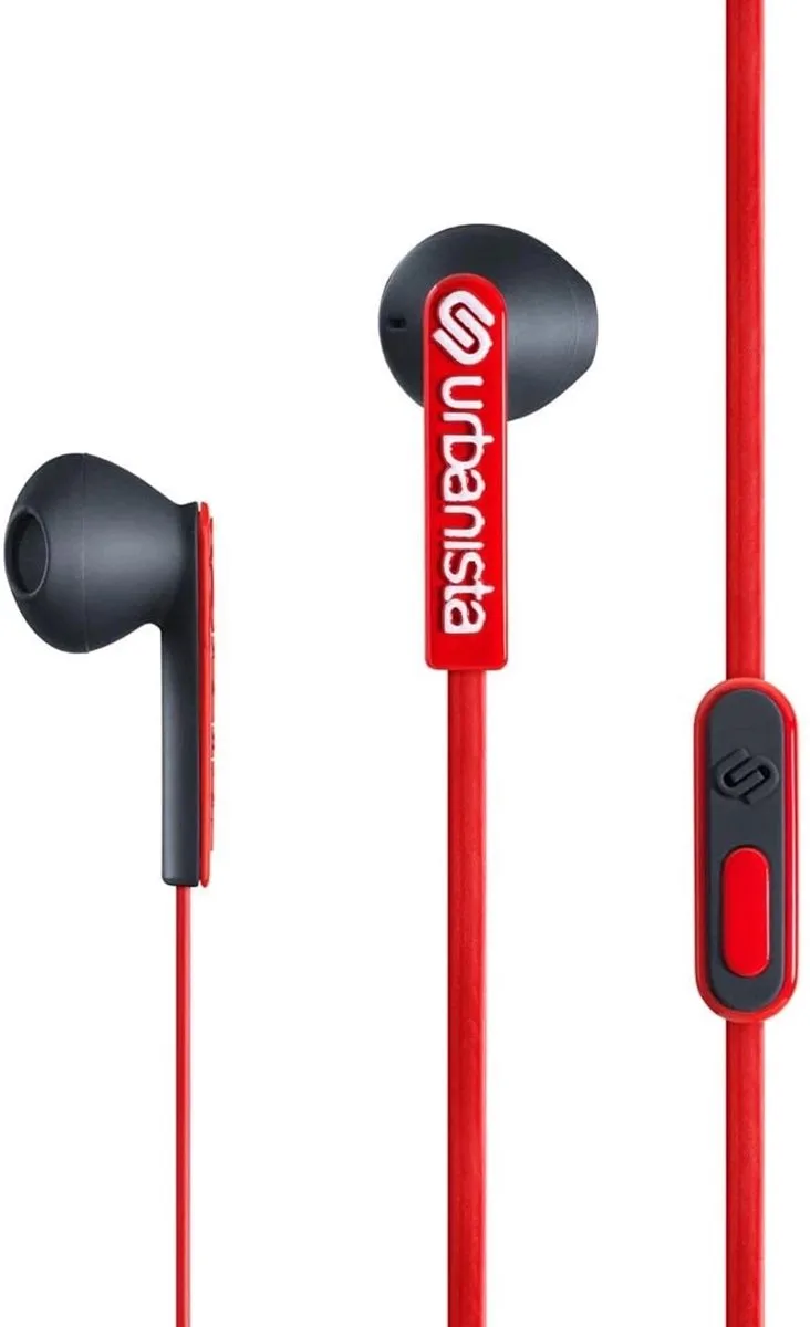 San Francisco oortjes earphones van Urbanista in Rood – productfoto