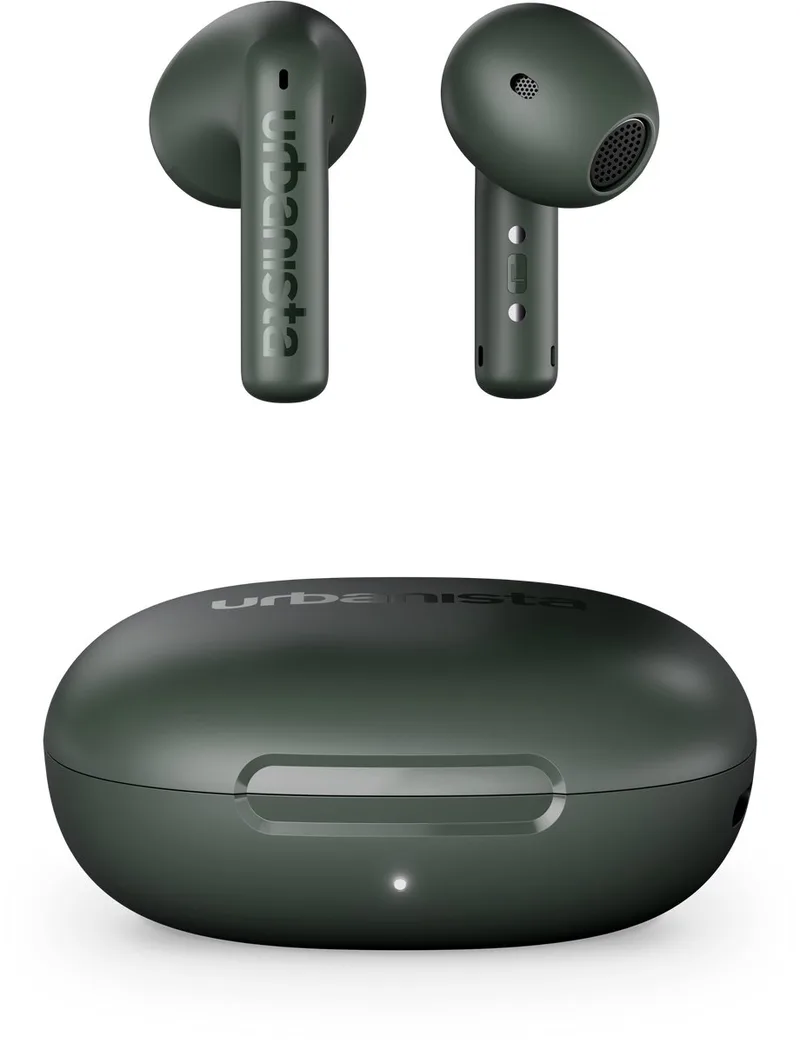 Santa Monica Draadloze Oordopjes – met Noise Cancelling – 24u Afspeeltijd – 6 Microfoons voor Helder Bellen van Urbanista in Groen – productfoto