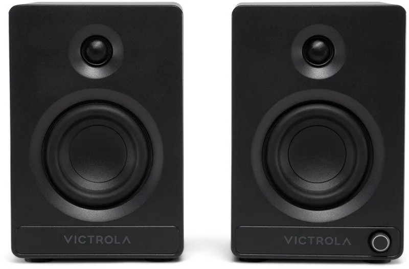 Tempo - Bluetooth Boekenplank Speakers, 80W RMS van Victrola in Zwart – productfoto