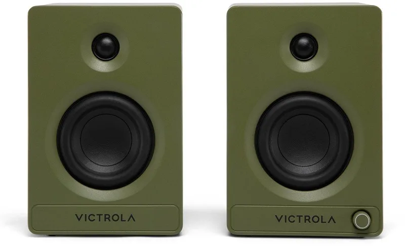 Tempo Bluetooth Bookshelf Speaker (VPS-400-GRN) by Victrola in Green – product photo