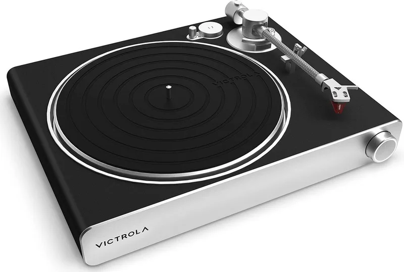 VPT-3000 Stream Carbon - Sonos connected turntable van Victrola in Zilver, Zwart – productfoto