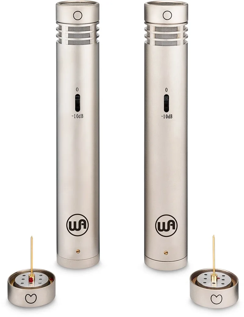 WA-84 Premium Stereo Set - Omni Small Diaphragm Condensatormicrofoons van Warm Audio in Nikkel – productfoto