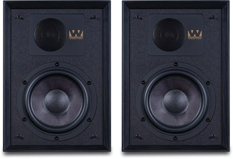 Denton 85th Anniversary Boekenplank Speaker - 2-weg Speaker - Tweeter 25'' mm - Woofer 156'' mm van Wharfedale in Zwart – productfoto