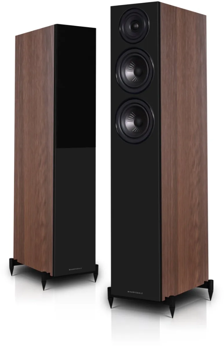Diamond 12.3i Vloerstaande Speaker – Krachtige Bas – 2,5-weg – 130mm Driver – 38Hz-20kHz – Passieve Speaker by Wharfedale in Walnoot – product photo