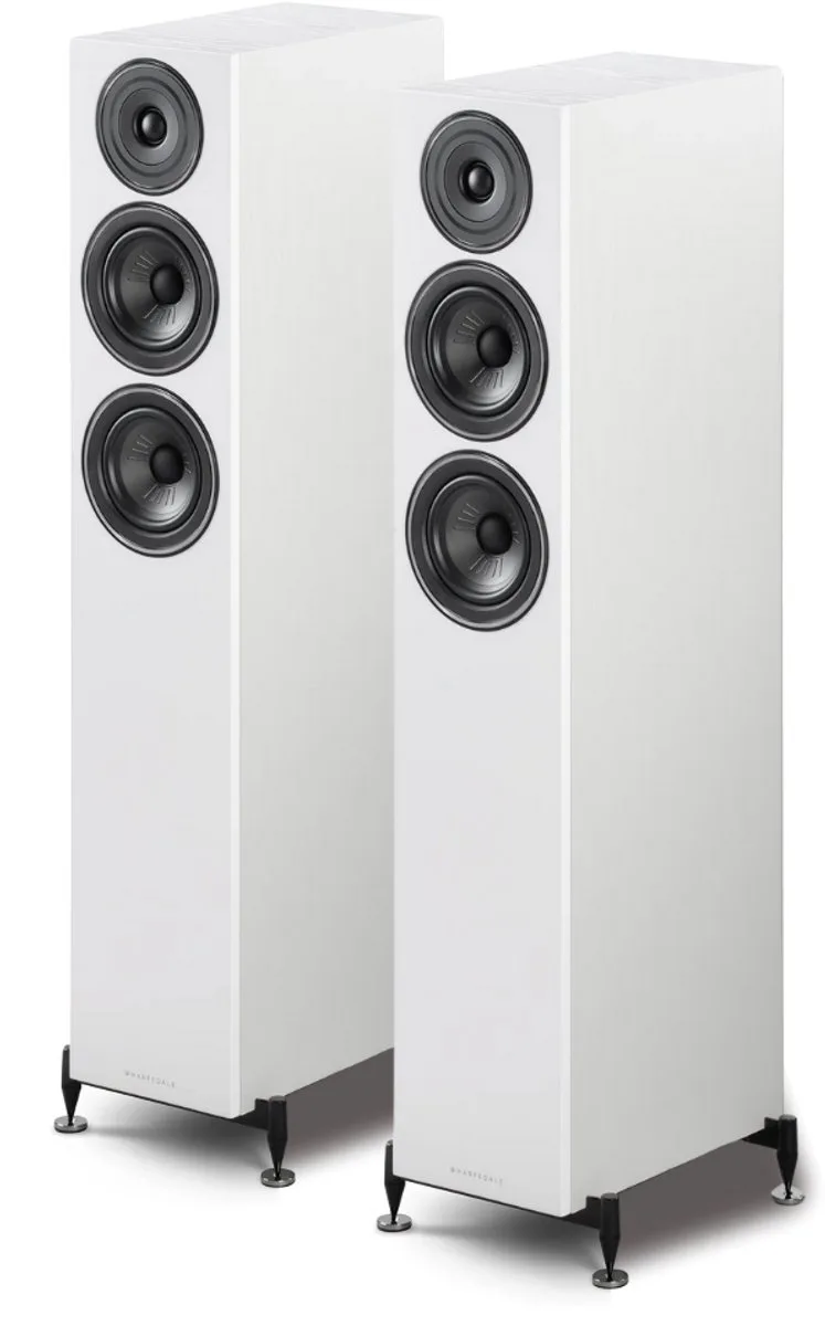Diamond 12.4 Vloerstaande Speakers - Hifi Stereo Set - Passieve Speakers - 2,5-Weg Luidsprekers by Wharfedale in White – product photo