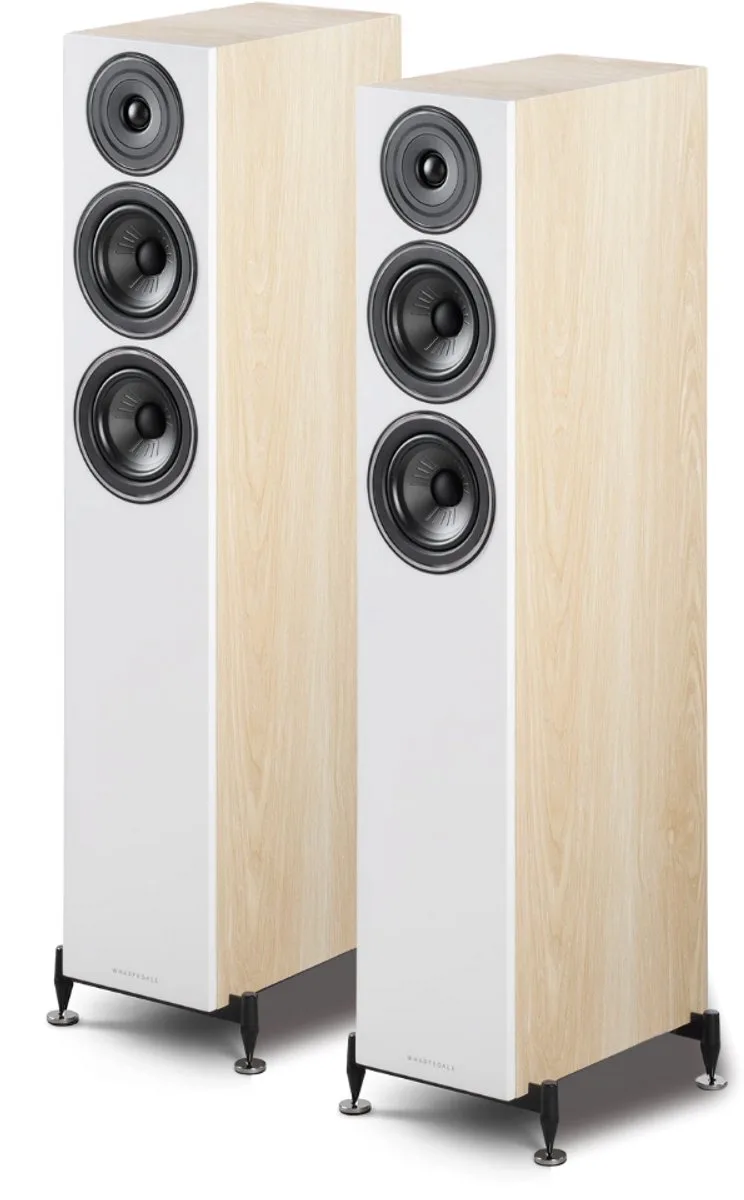 Diamond 12.4 Vloerstaande Speakers - Hifi Stereo Set - Passieve Speakers - 2,5-Weg Luidsprekers by Wharfedale in Licht Eiken – product photo