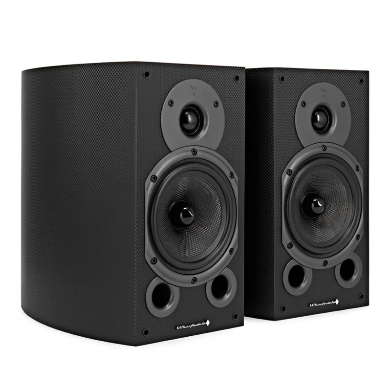 Diamond 9.1 Bookshelf Speakers (Pair) by Wharfedale in Carbon Fibre – product photo