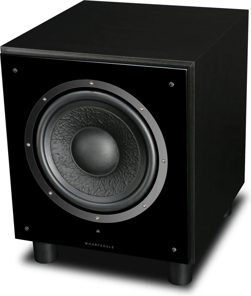 SW-10 Subwoofer – 10” Long-Throw Woofer – Ingebouwde 200W Versterker – Variabele Crossover van Wharfedale in Zwart – productfoto