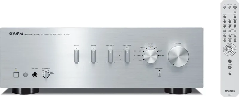 AS-301 - Geïntegreerde versterker- Digitale connectiviteit - ToP-ART principe by Yamaha in Silver – product photo