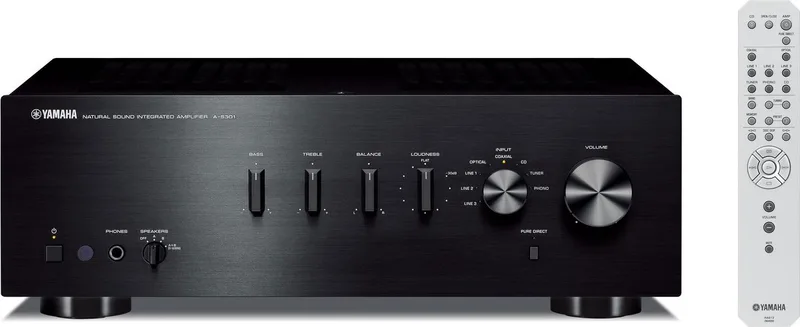 AS-301 - Geïntegreerde versterker- Digitale connectiviteit - ToP-ART principe by Yamaha in Black – product photo