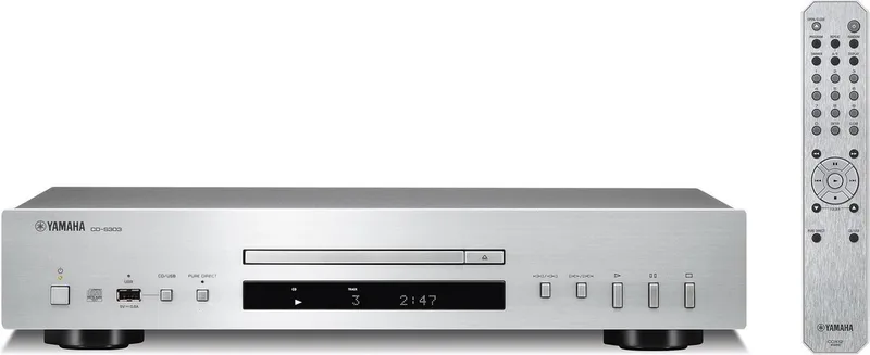 CD-S303 - CD-Speler/Netwerk-Speler - Afstandsbediening – USB ingang van Yamaha in Zilver – productfoto