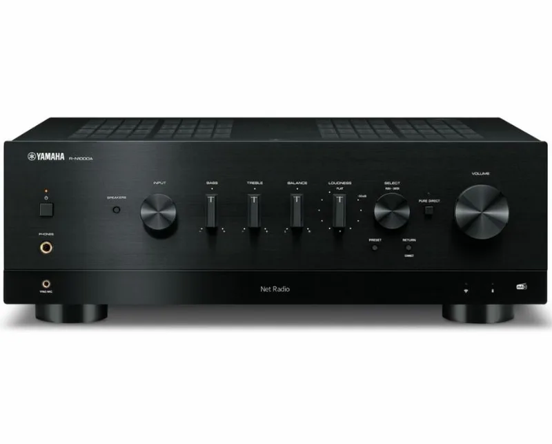 R-N1000A stereo versterker zwart van Yamaha – productfoto