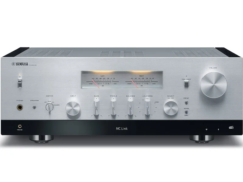 R-N2000A stereo receiver zilver van Yamaha – productfoto
