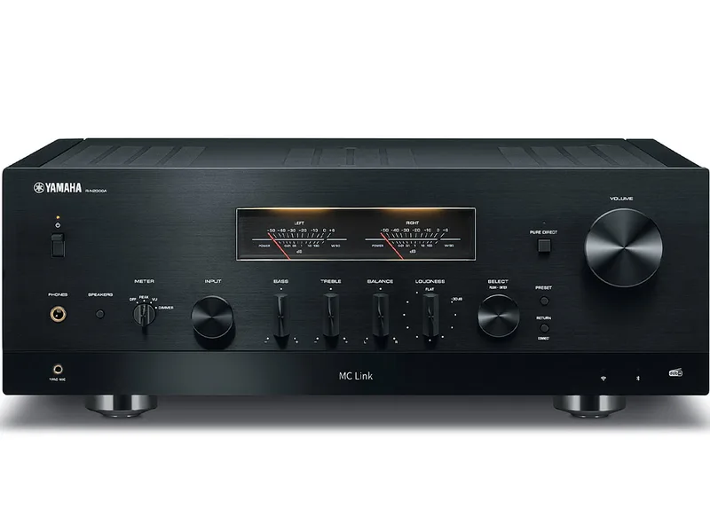 R-N2000A stereo receiver zwart van Yamaha – productfoto