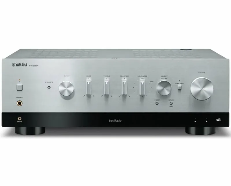 R-N800A Streaming versterker zilver van Yamaha – productfoto